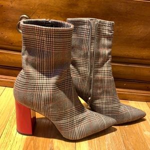 Jeffrey Campbell Plaid Booties *WORN ONCE*